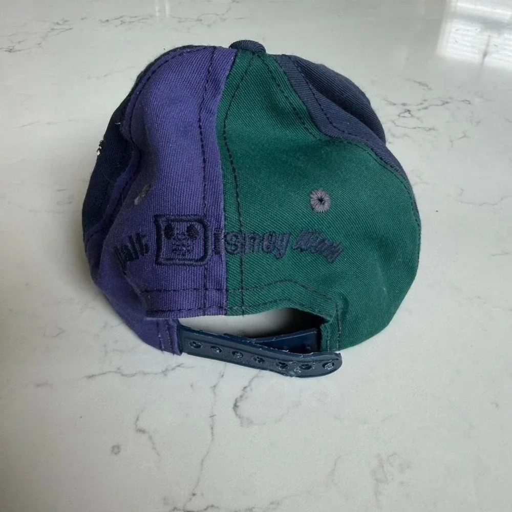 Vintage Walt Disney World '94‎ Mickey Mouse Snapback Hat Colorblock Goofy Hat Co